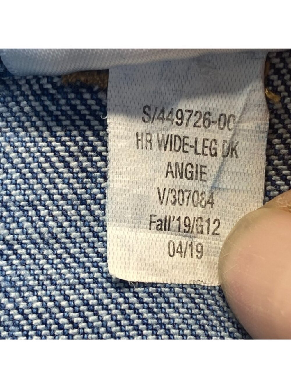Old Navy Baggy Wide Leg Jeans Womens 16 Blue Y2K Skater Grunge Utility - Picture 13 of 13